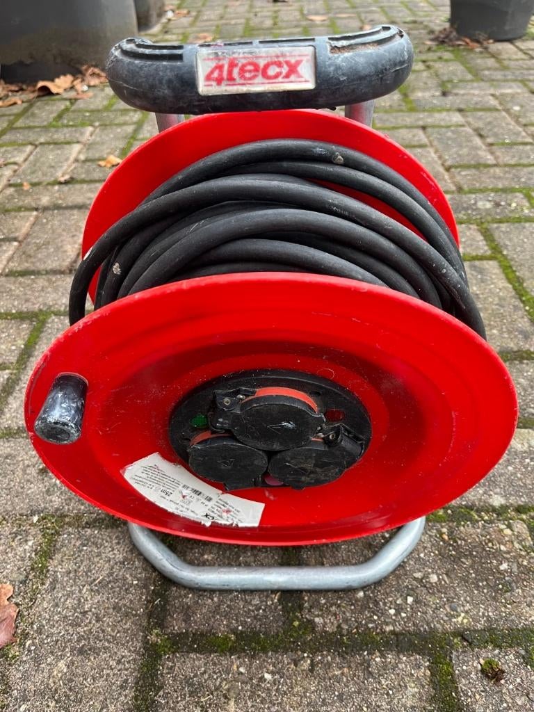 Kabelhaspel 4Tecx K2 25m h07rn-f3g1,5 neopreen, Ophalen of Verzenden, Gebruikt, Kabel of Snoer