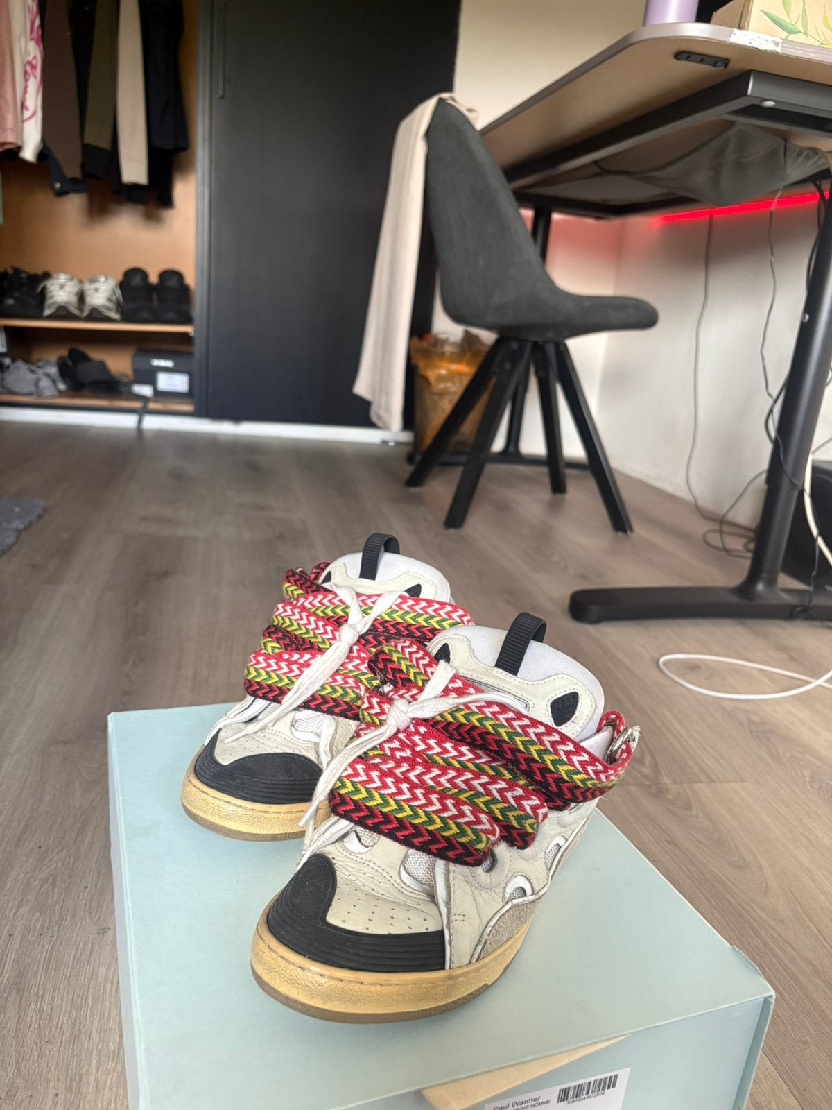 Lanvin curb oude collectie, Wit, Ophalen of Verzenden, Sneakers of Gympen, Gedragen