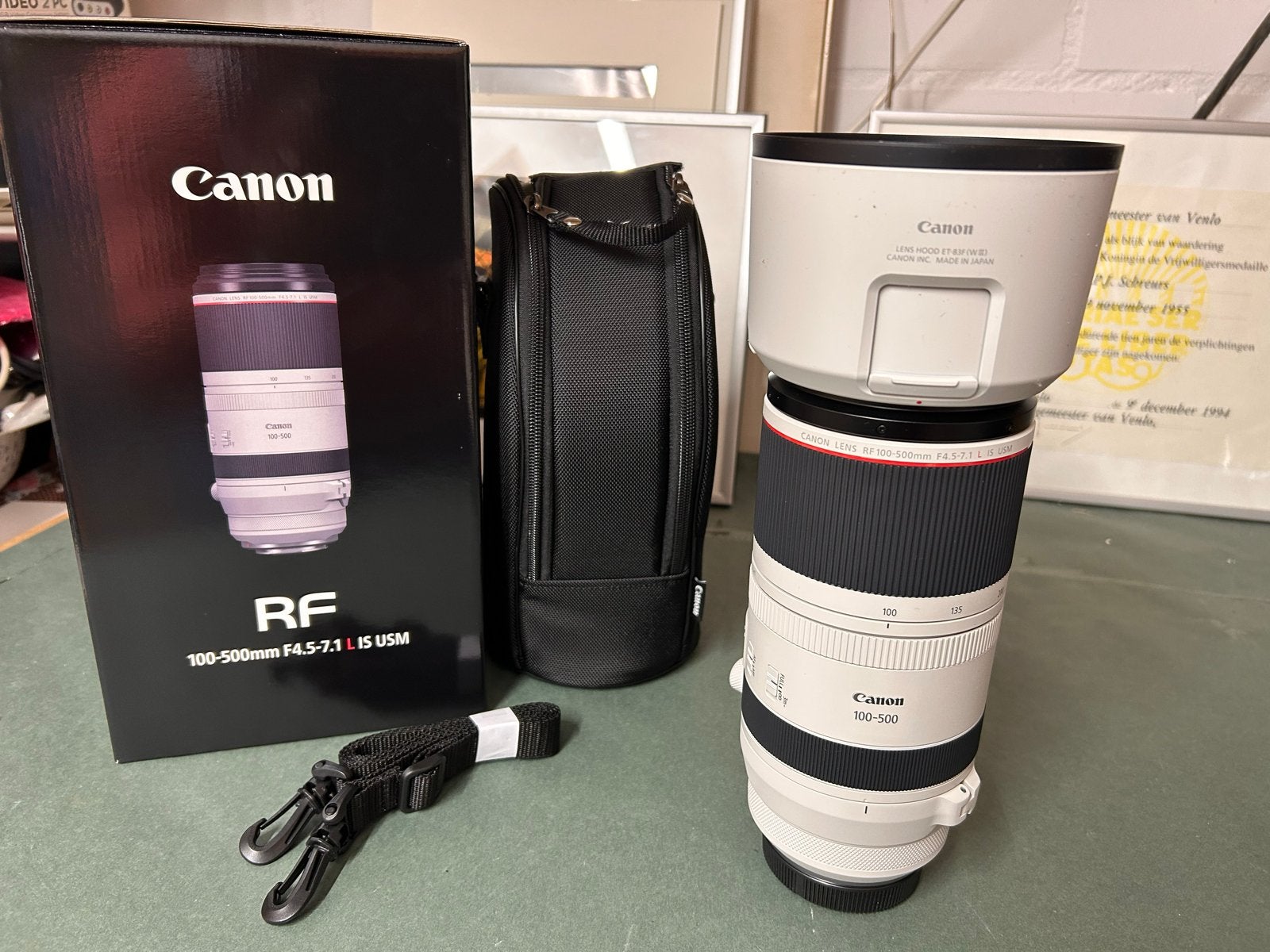 Als nieuw Canon RF 100-500mm f/4.5-7.1 L IS USM Telelens, Canon, Autofocus, Canon RF, Zo goed als nieuw
