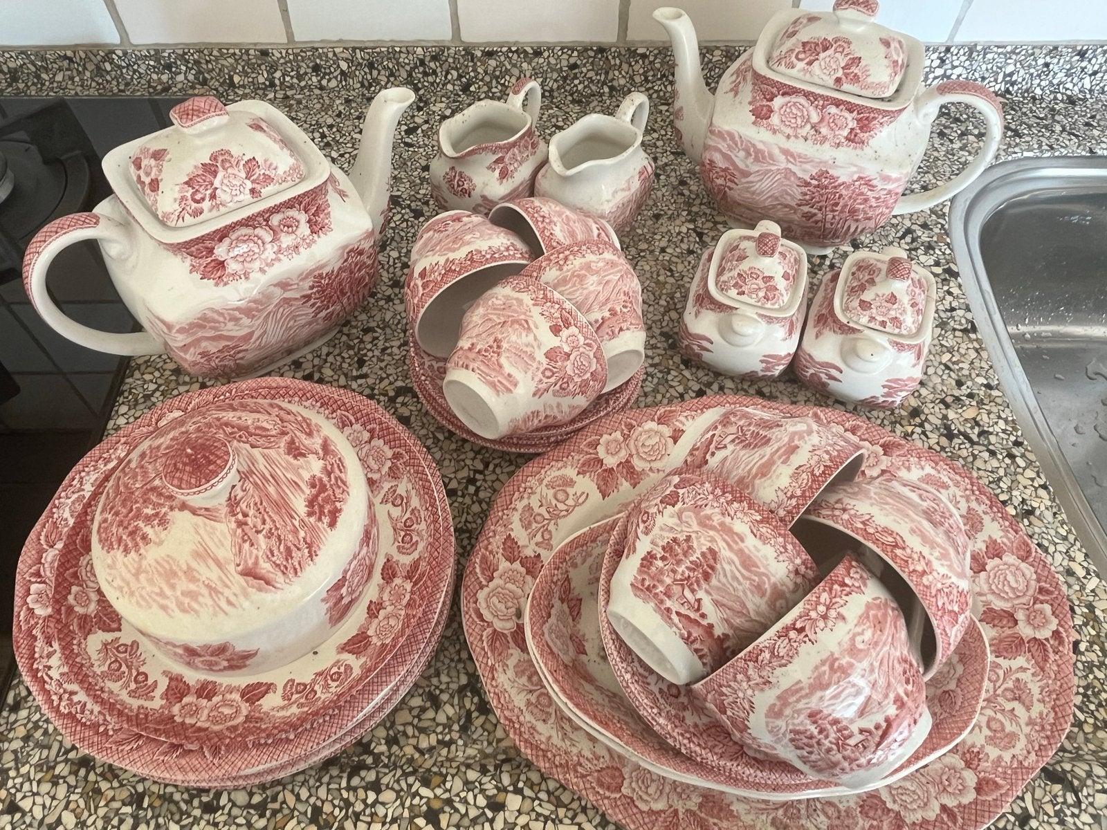Uitgebreid Enoch Wedgwood 'Lochs of Scotland' servies, Ophalen of Verzenden