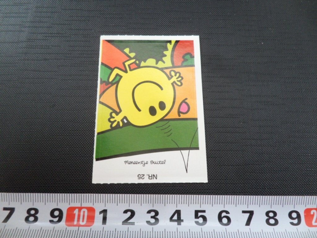 sticker emté strip roger hargreaves #25 meneertje buitel, Ophalen of Verzenden, Zo goed als nieuw