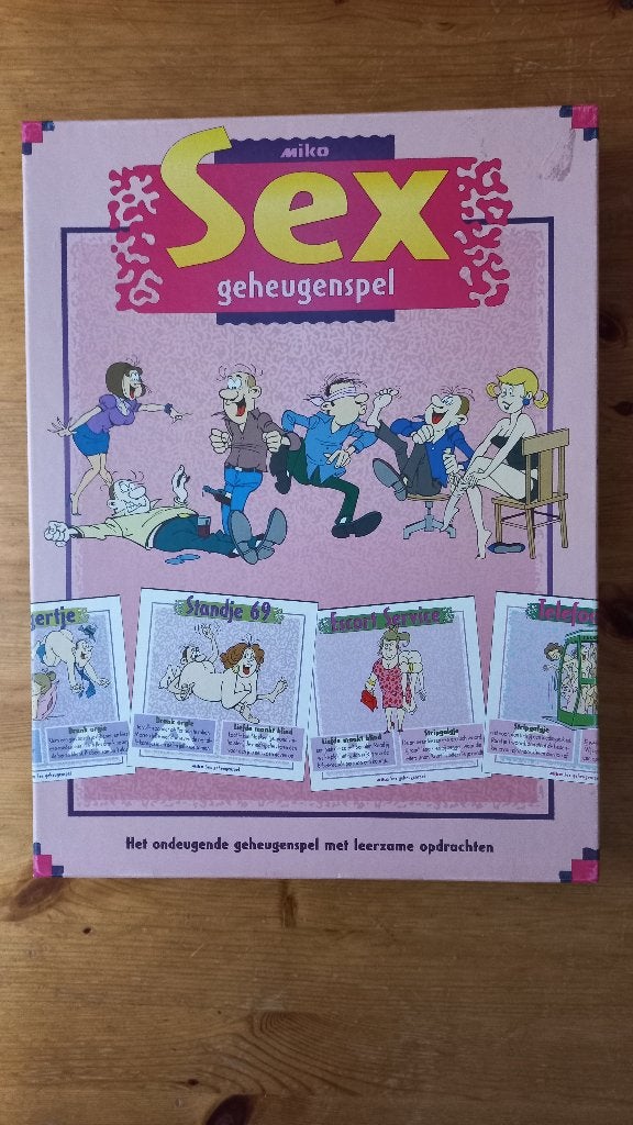 Sex geheugenspel, Hobby en Vrije tijd, Gezelschapsspellen | Bordspellen, Een of twee spelers, Ophalen of Verzenden, Zo goed als nieuw
