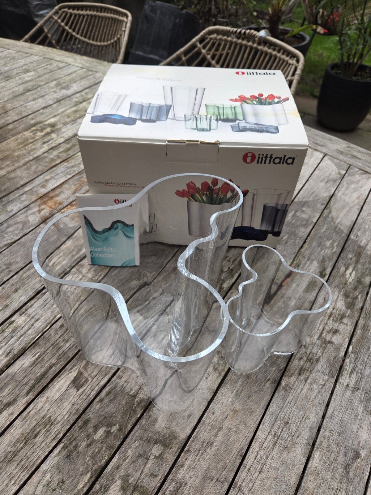 Iittala Aalto Vaas - Helder Acryl - 251 mm, Ophalen, Nieuw, Transparant, Glas