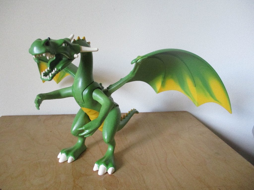 Playmobil Super4 groene draak uit set 9001, Kinderen en Baby's, Speelgoed | Playmobil, Ophalen of Verzenden, Gebruikt, Los playmobil