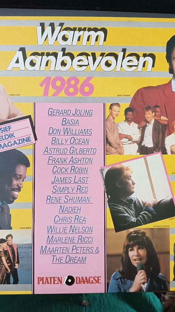 Warm aanbevolen 1986 lp, Ophalen, Gebruikt, Pop, 1 bandje