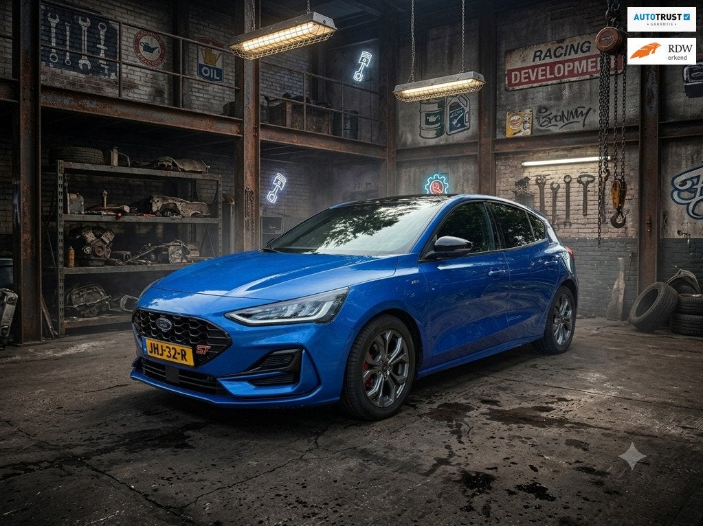 Ford FOCUS 1.0 EcoBoost Hybrid ST Line Vignale | Carplay | S, Auto's, Ford, Blauw, 665 kg, Bedrijf, Handgeschakeld