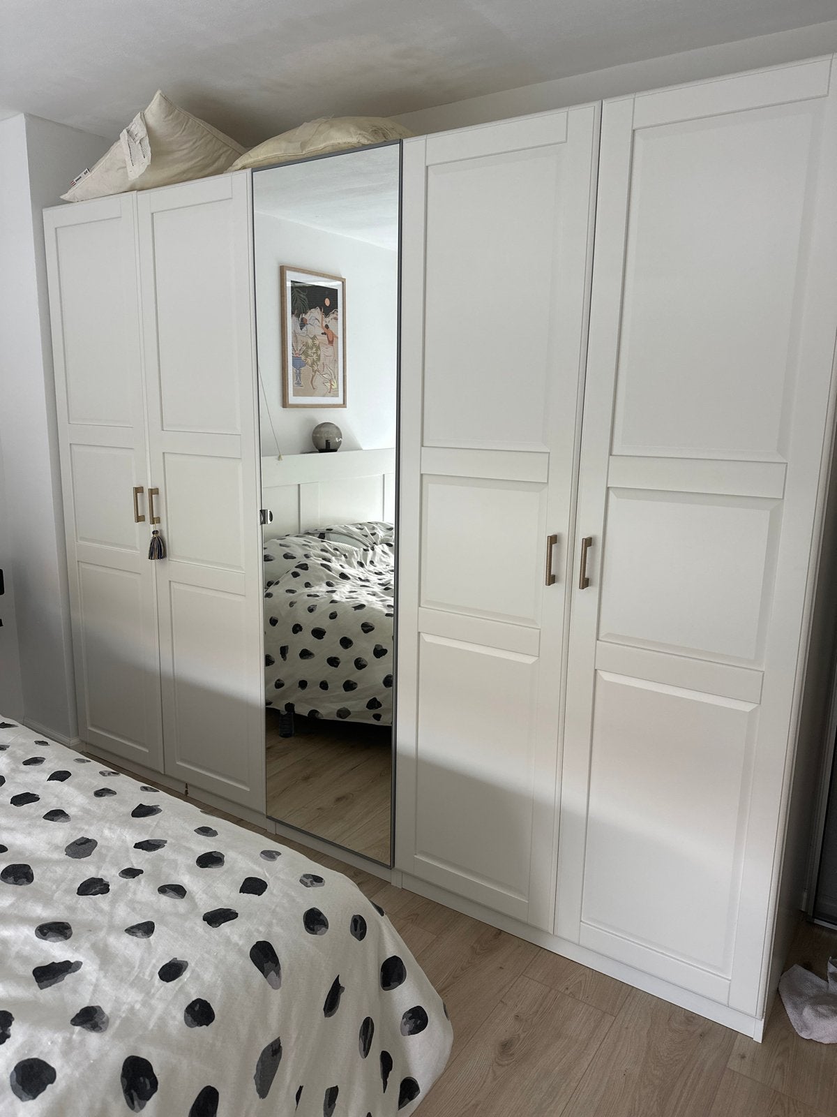 IKEA pax deuren 4x TYSSEDAL 1x VIKEDAL spiegeldeur, Ophalen, 200 cm of meer, Zo goed als nieuw, Overige houtsoorten