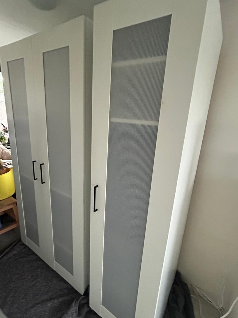 Witte kast, Gebruikt, 200 cm of meer, 150 tot 200 cm, 50 tot 75 cm