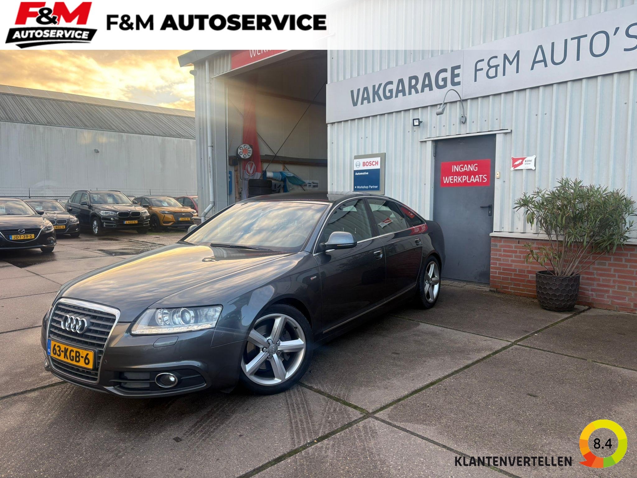 Audi A6 Limousine 2.0 TFSI S edition, Auto's, Euro 5, 1525 kg, Gebruikt, Zwart