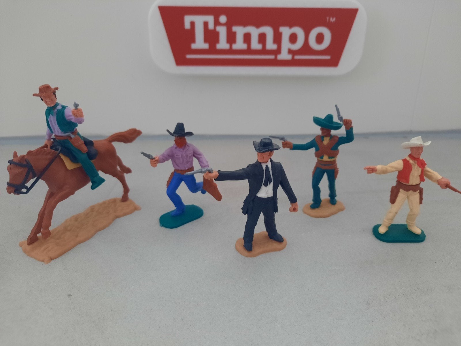 Timpo Toys Cowboys en mexicanen, Ophalen of Verzenden