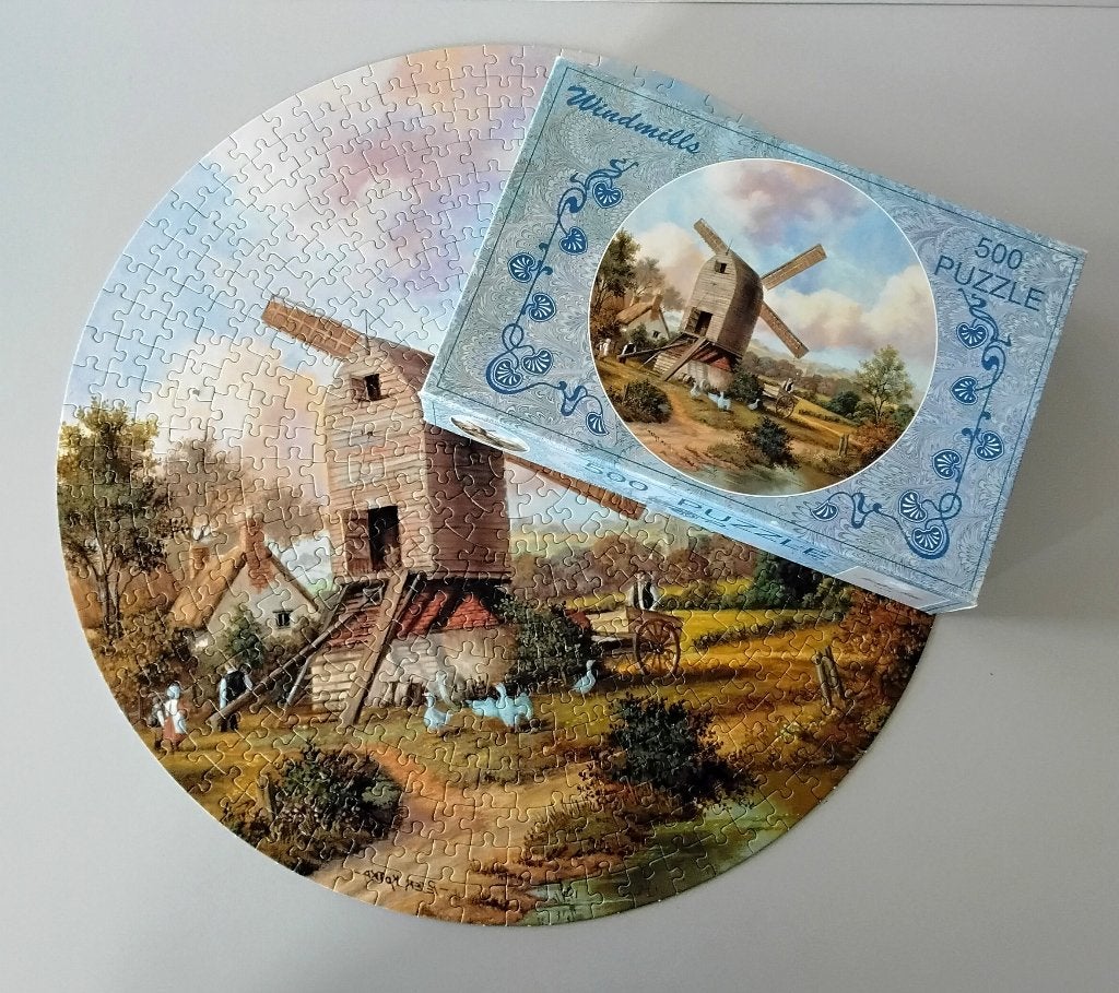 Ronde legpuzzel - puzzel - windmolen - Master-line - 500 stu, Hobby en Vrije tijd, Denksport en Puzzels, Ophalen of Verzenden