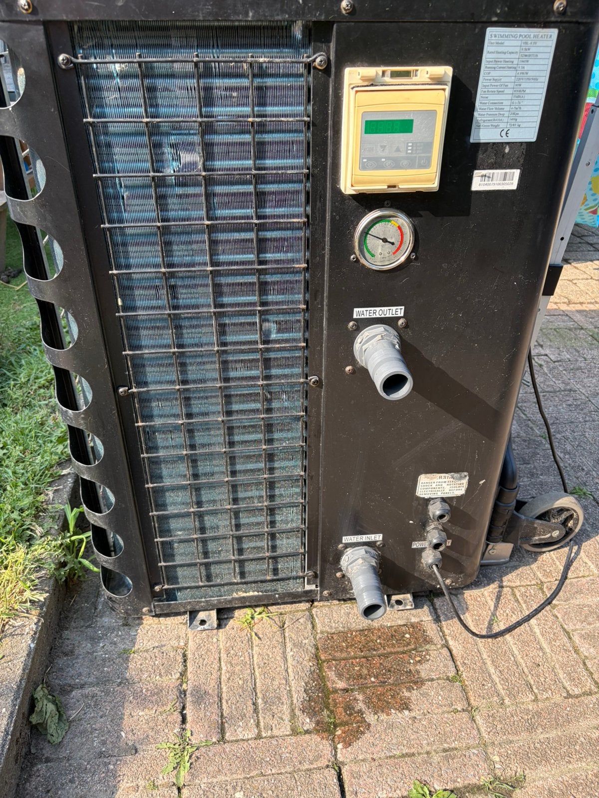 Zwembad warmtepomp 9,5 KW, Tuin en Terras, Zwembad-toebehoren, Ophalen, Zo goed als nieuw