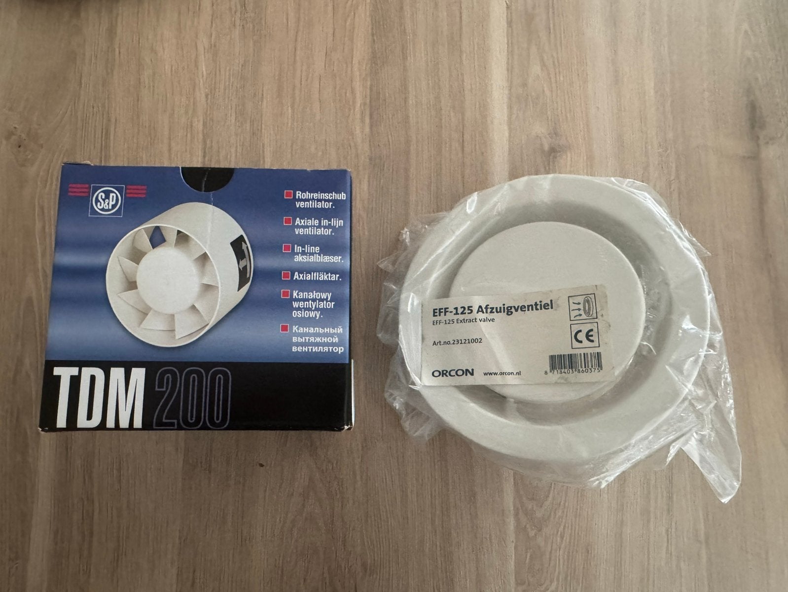 Nieuwe afzuigbuisventilator met afzuigventiel, Ophalen of Verzenden, Nieuw, Afzuiger