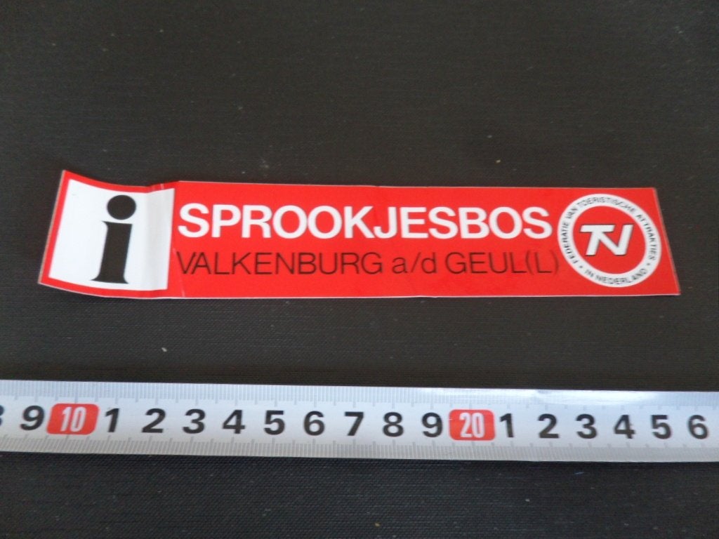 sticker sprookjesbos valkenburg a/d geul, Verzamelen, Ophalen, Zo goed als nieuw