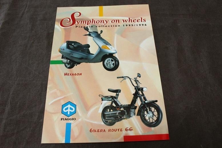 Piaggio 1995 1996 collection scooter verkoop folder  Gilera, Ophalen of Verzenden, Gebruikt