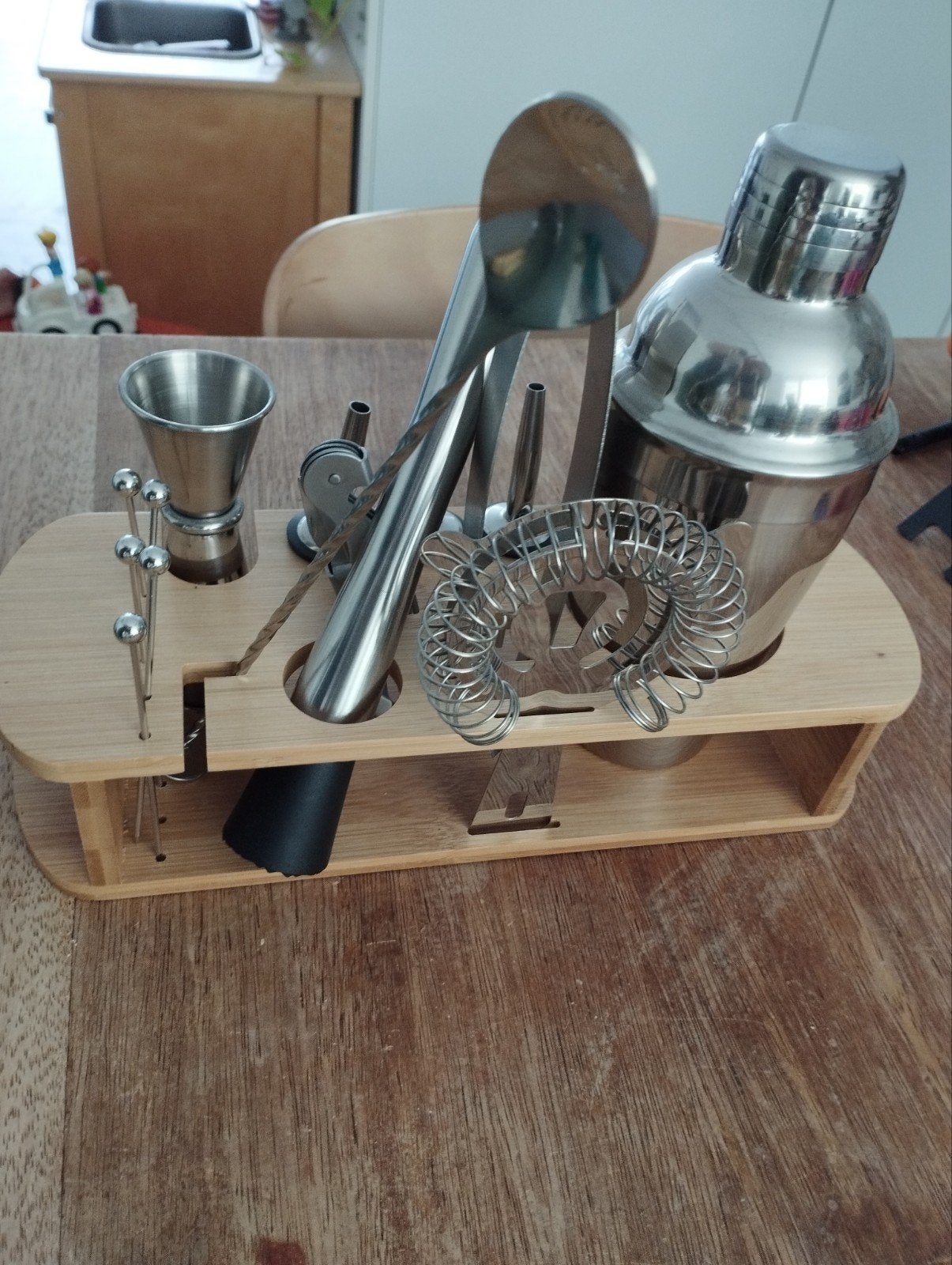 Cocktail shaker set RVS 16-delig, ongebruikt, Huis en Inrichting, Ophalen of Verzenden, Nieuw