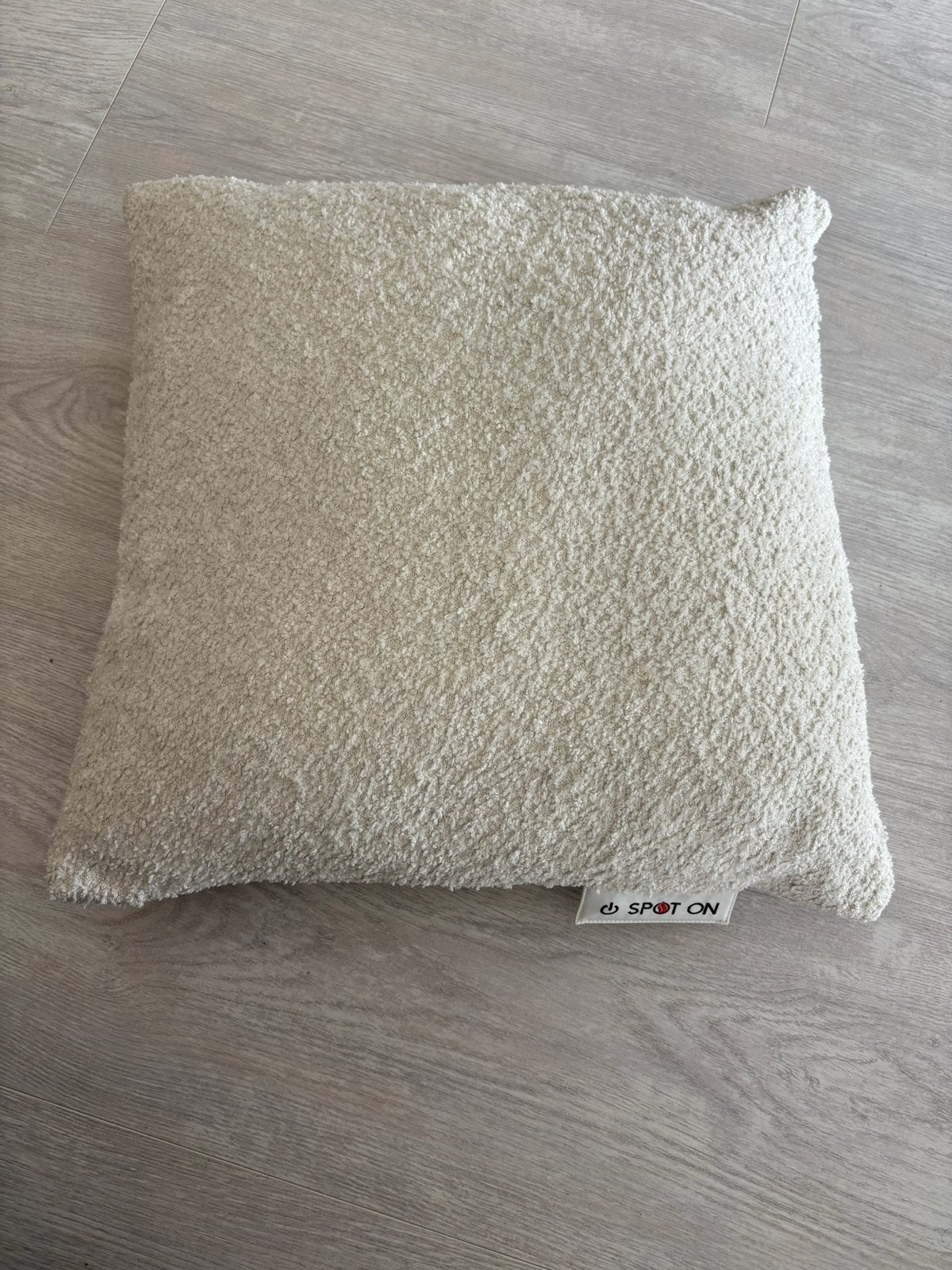 Spot On draadloos infrarood warmtekussen 45x45 crèmekleurig, Beige, Vierkant, Ophalen of Verzenden, Zo goed als nieuw