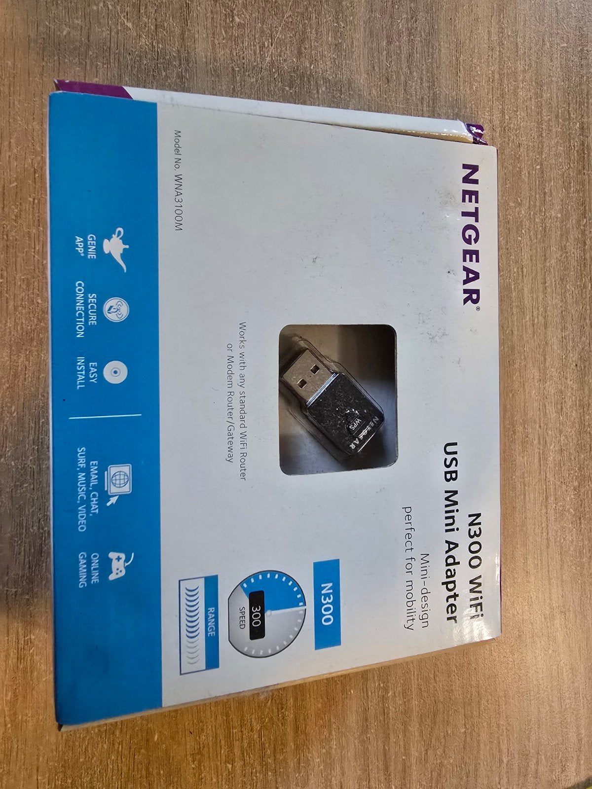 NETGEAR N300 Wifi adapter, Ophalen of Verzenden, Nieuw, Extern, NETGEAR