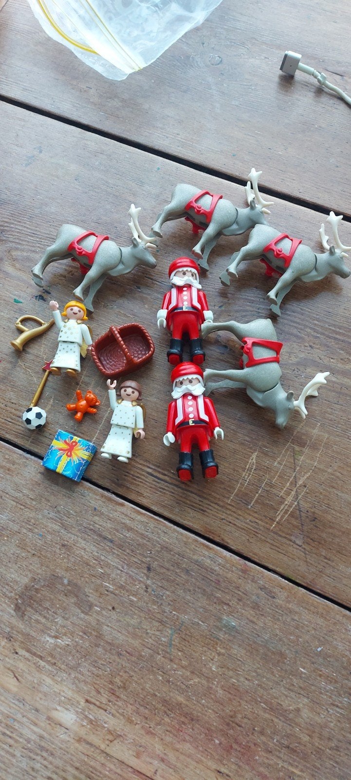 Playmobil Kerstset: Kerstman, engelen en rendieren, Ophalen of Verzenden, Gebruikt