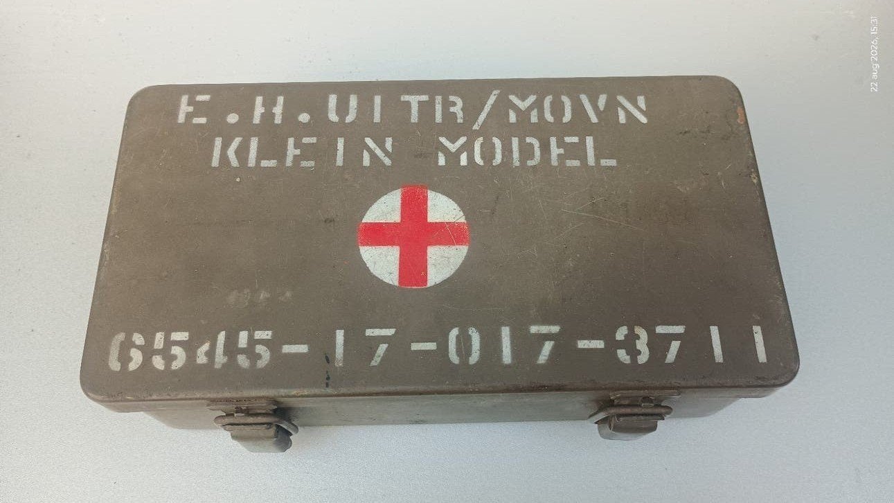 Eerste hulp uitrusting verbandtrommel, Ophalen of Verzenden, Landmacht, Nederland