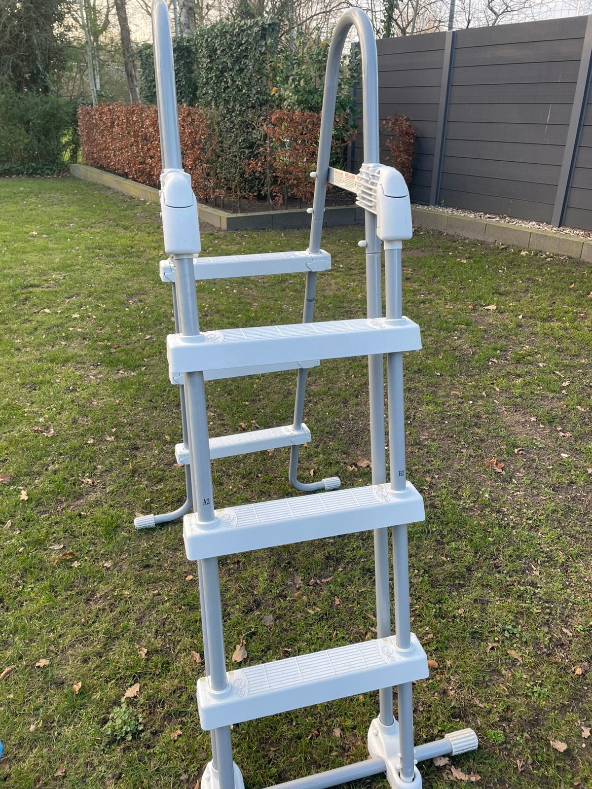 Zwembadtrap met voetenbadje, Tuin en Terras, Zwembad-toebehoren, Ophalen, Zo goed als nieuw