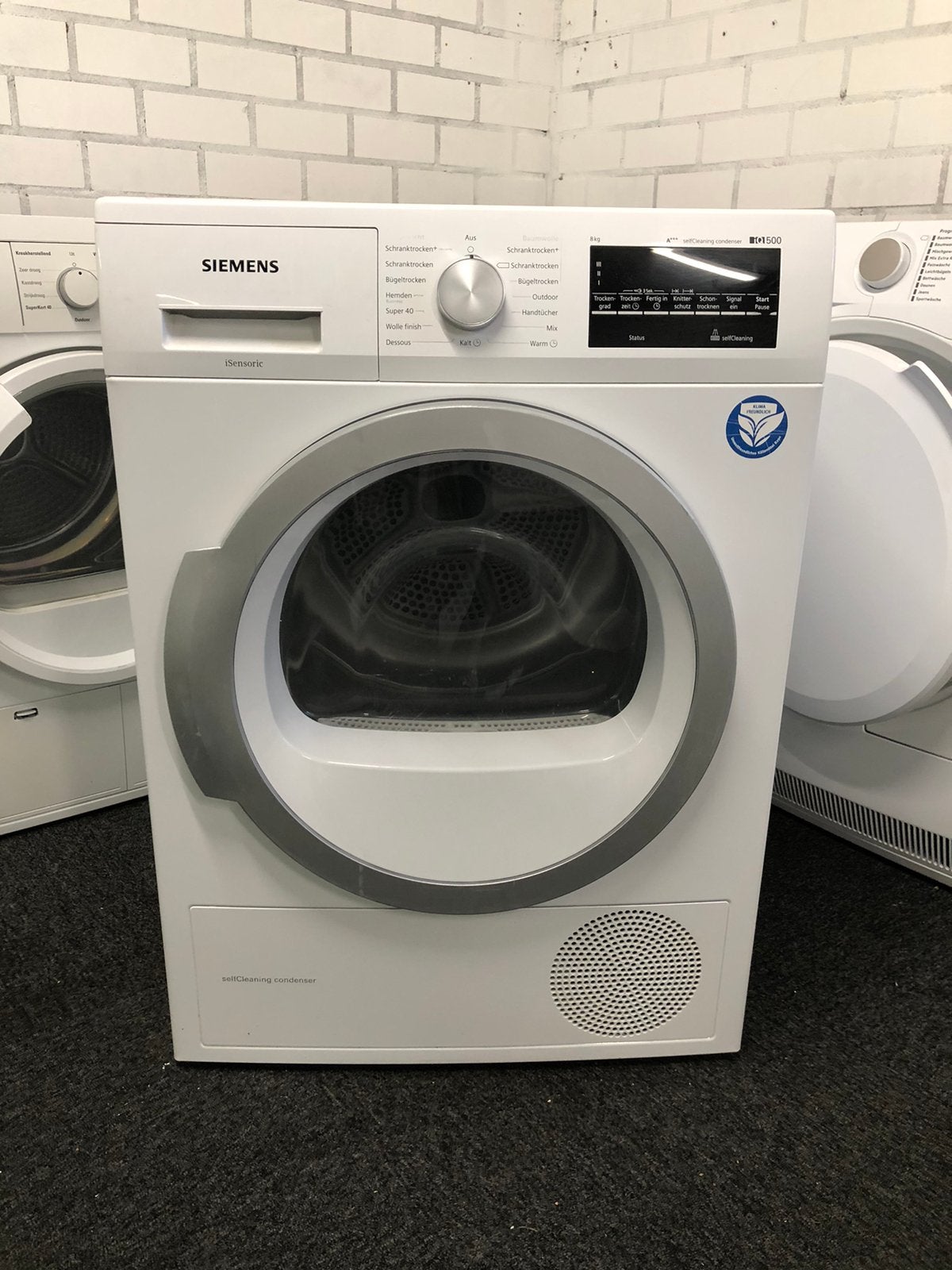 A+++ 8kg warmtepomp droger Siemens iQ500 1 jaar jong, Witgoed en Apparatuur, Wasdrogers, Ophalen, Minder dan 85 cm, Overige typen