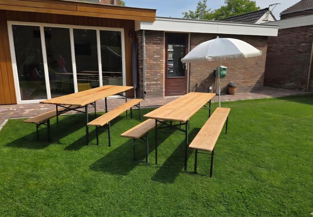 Bierbanken te huur, Ophalen, Rechthoekig, Hout