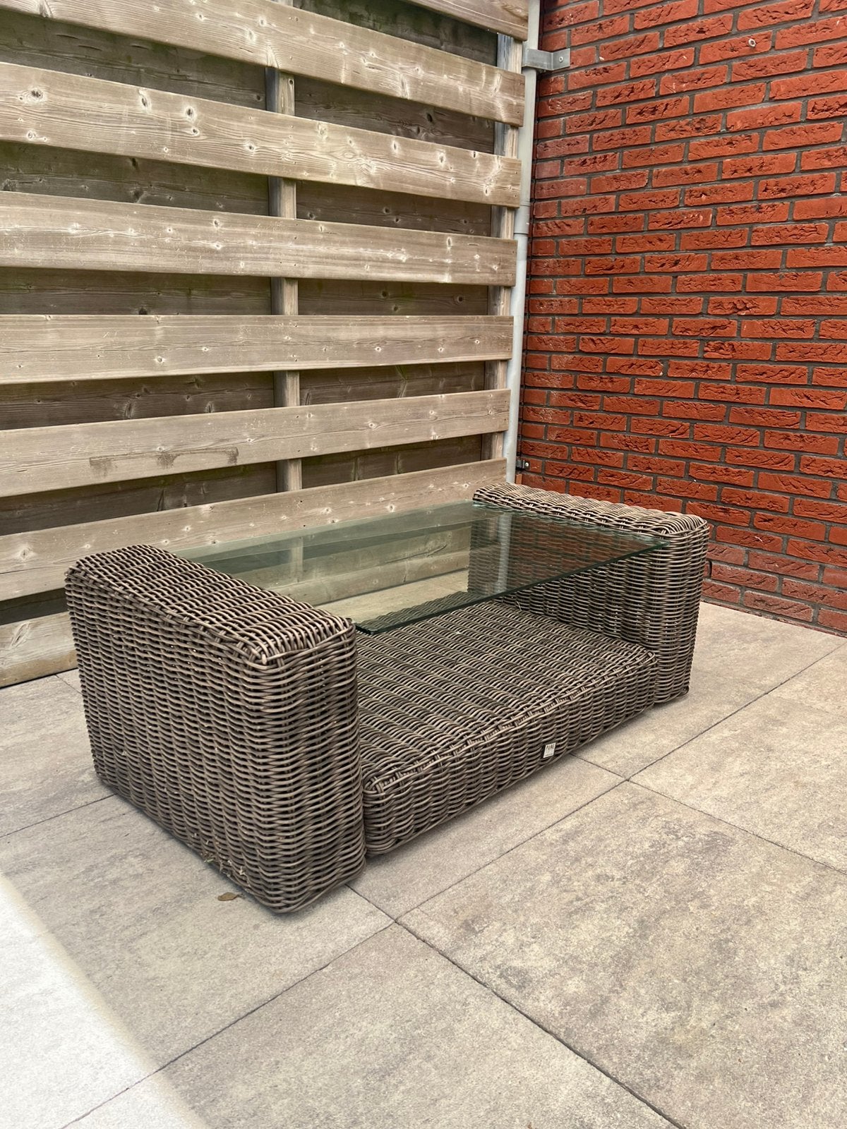 Tuintafel ‘Pure collection’ (L= 1.23m, B= 0.61m, H= 0.41m), Tuin en Terras, Ophalen, Zo goed als nieuw, Wicker