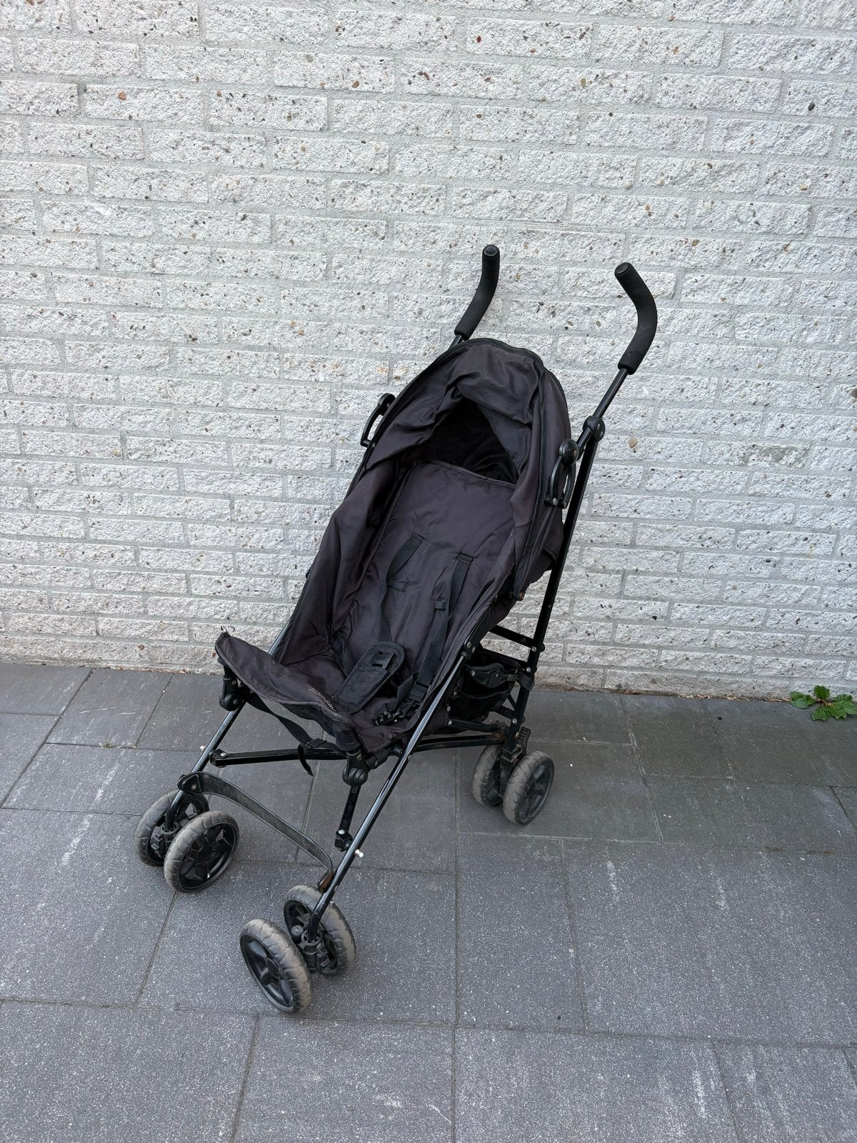 Zwarte buggy met zonnekap - Gebruikt, Ophalen, Gebruikt, Overige merken, Zonnekap