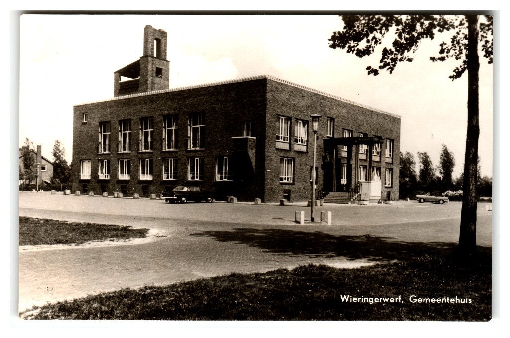 Wieringerwerf, Gemeentehuis, Verzenden, 1960 tot 1980, Gelopen, Noord-Holland