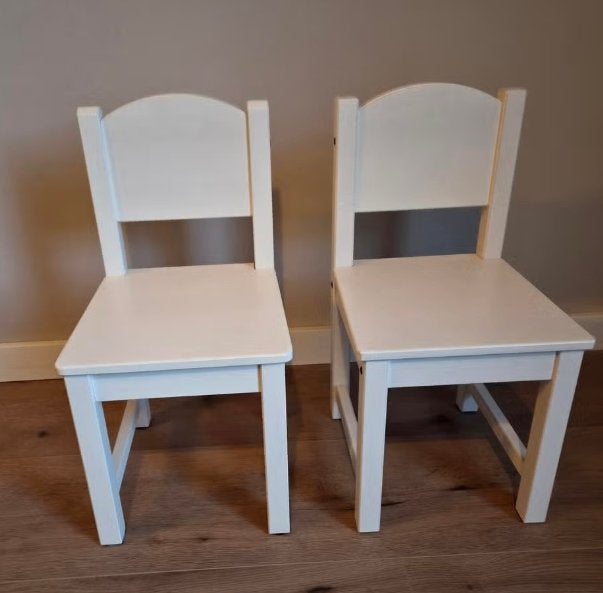IKEA SUNDVIK Kinderstoel Wit 2x Set, Ophalen, Gebruikt, Overige typen