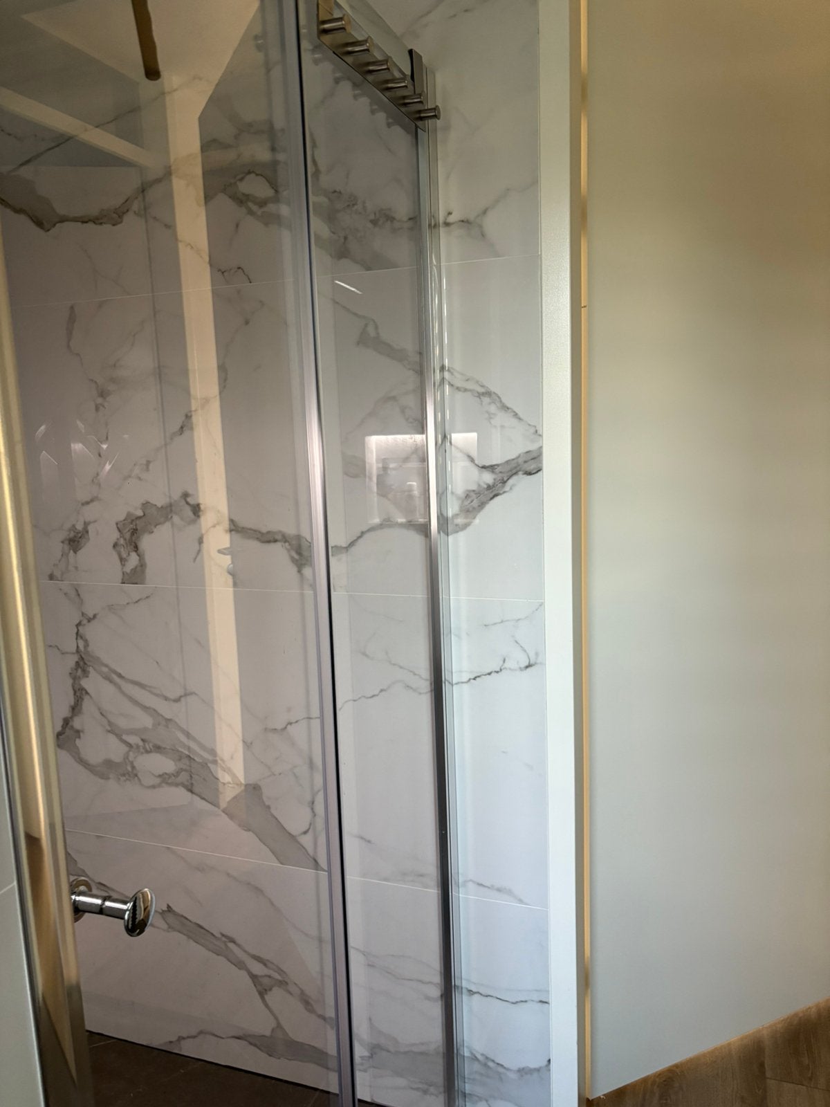 Douche cabine schuifdeur twee delig, Ophalen, Nieuw