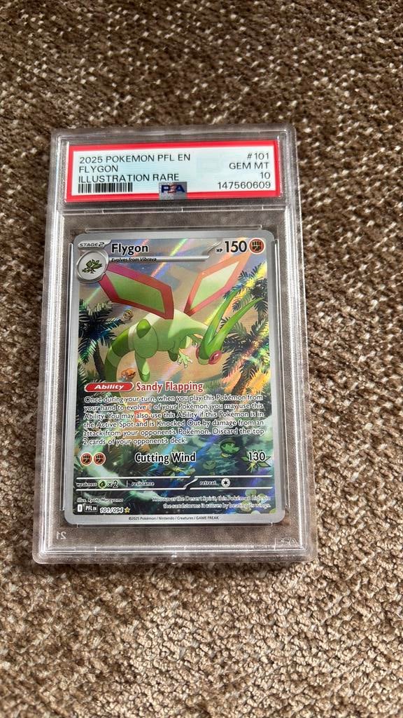 Flygon psa 10 new cert, Ophalen of Verzenden, Nieuw, Losse kaart, Foil