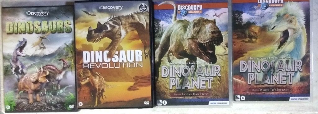 Discovery Channel - 6 Dinosaur DVD 's en meer Dino 's, Alle leeftijden, Ophalen of Verzenden, Zo goed als nieuw, Natuur