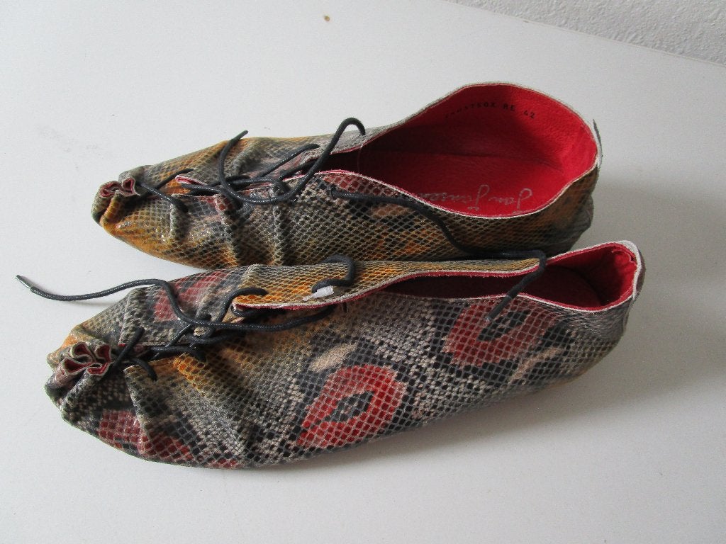 Jan Jansen snake print leather ballet flats, maat 42, Kleding | Dames, Schoenen, Overige kleuren, Nieuw, Ballerina's, Ophalen of Verzenden