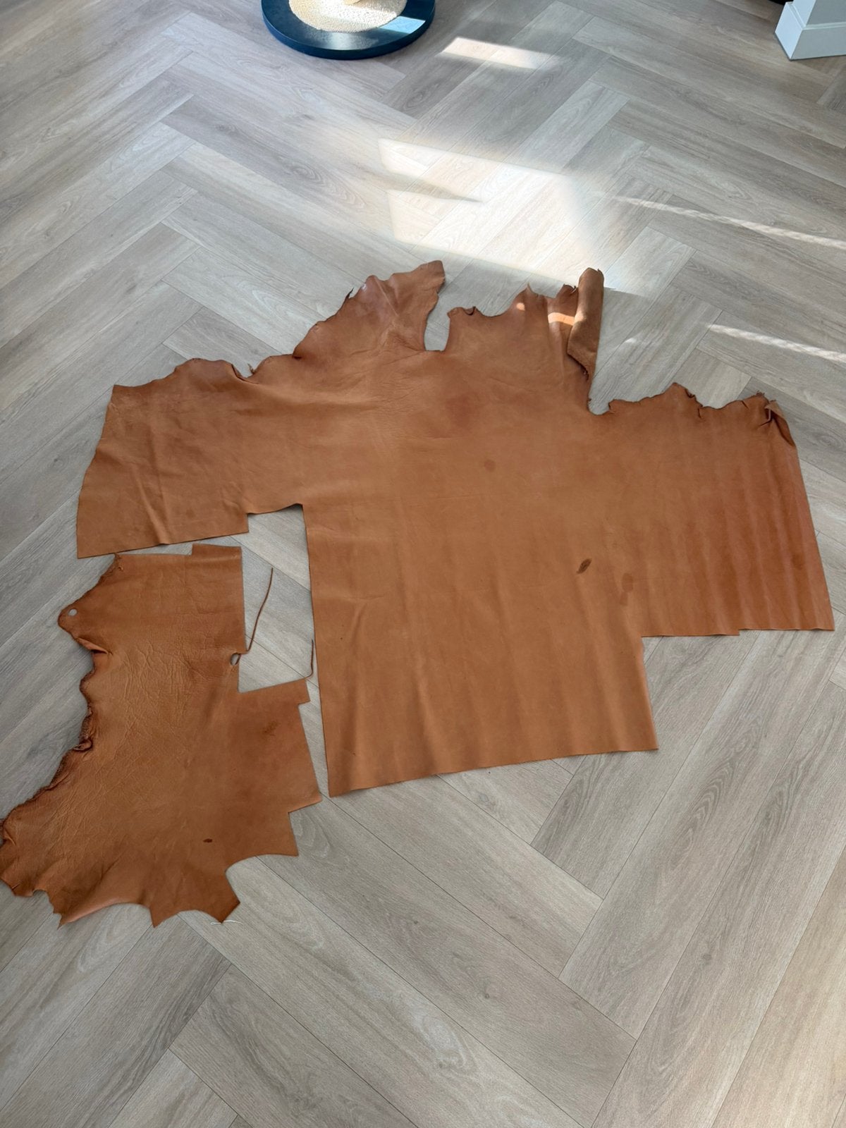 Leer, lap echt leer, lap leder, echt leer, Bruin, Leer of Kunstleer, Nieuw, Ophalen of Verzenden
