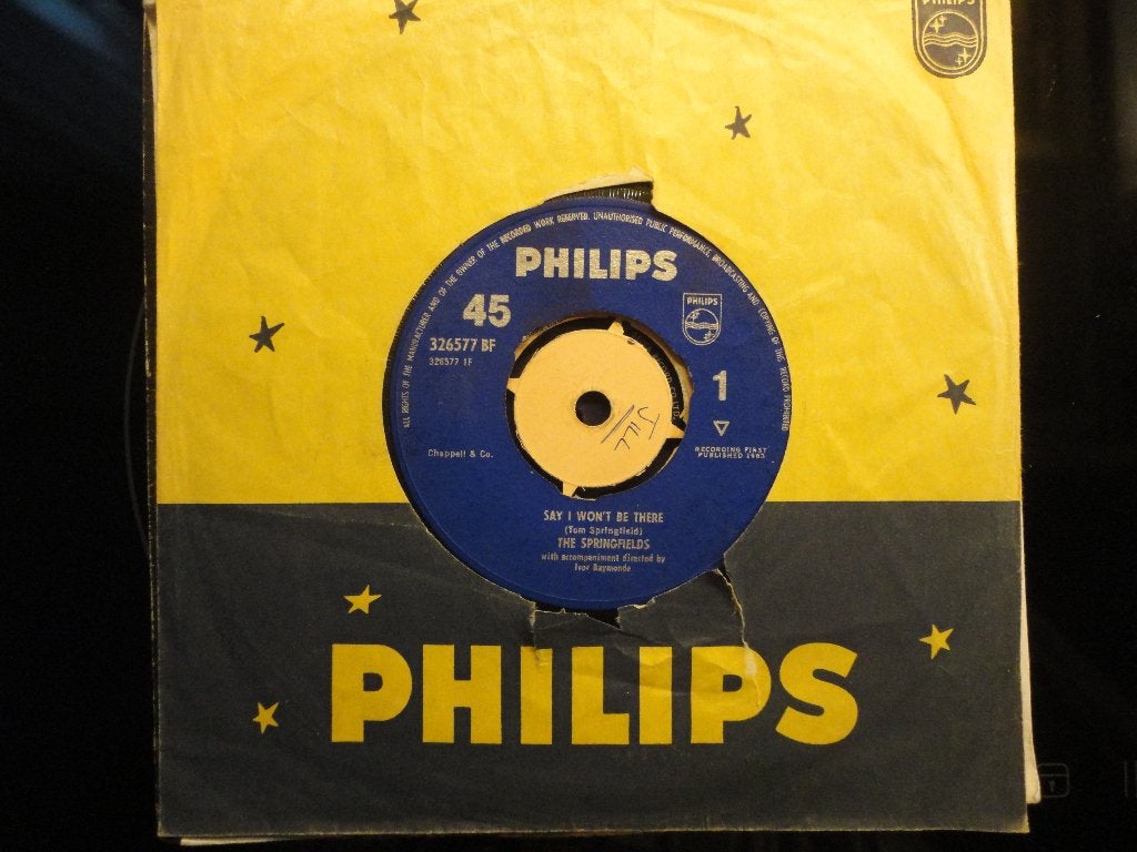 The Springfields - Say I won't be there UK 1963, Cd's en Dvd's, Vinyl Singles, Gebruikt, Originele persing, 7 inch, Ophalen of Verzenden