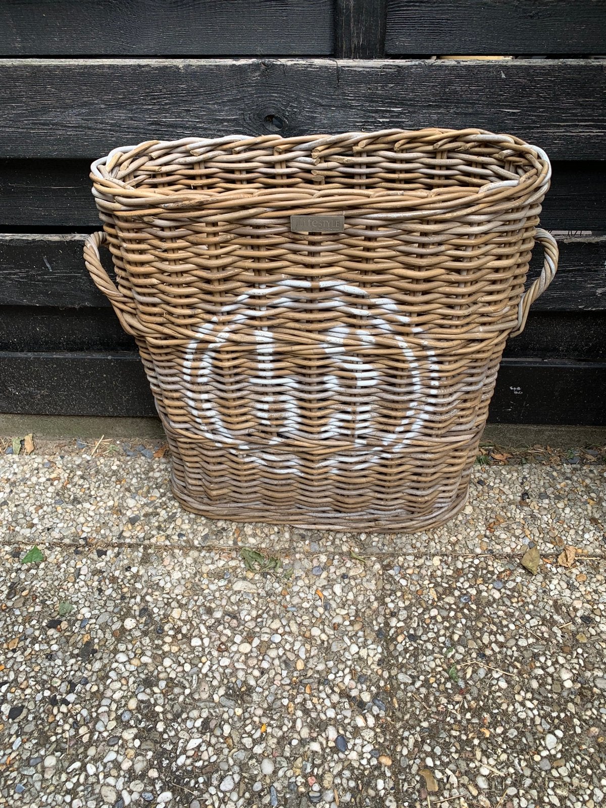 Paraplu mand lifestyle, Ophalen, Zo goed als nieuw, Rond, Riet
