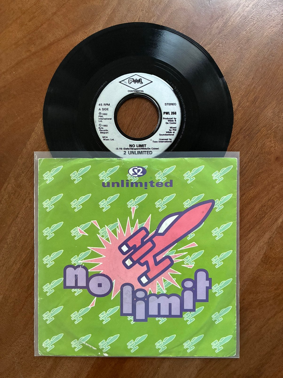 2 Unlimited - No limit, Cd's en Dvd's, Vinyl Singles, 7 inch, Ophalen of Verzenden
