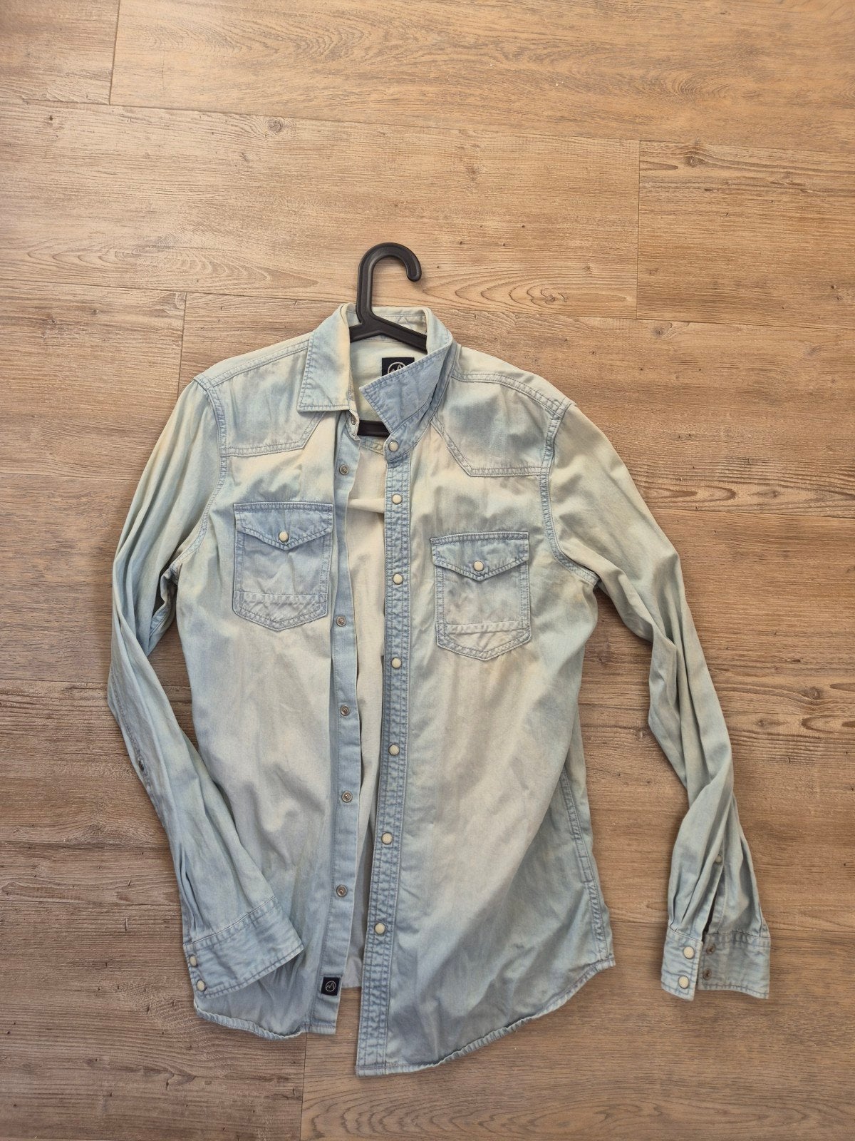Blue Ridge spijkerblouse maat L, Blauw, Ophalen of Verzenden, Blue Ridge, Halswijdte 41/42 (L)