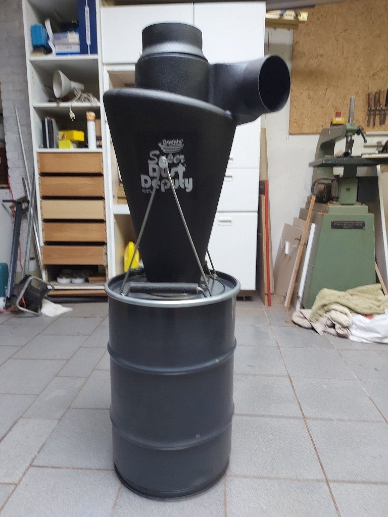 Oneida Super Dust Cyclone 0.5-3 pk met container, ongebruikt, Ophalen of Verzenden, Zo goed als nieuw