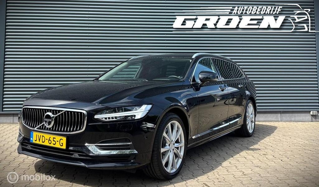 Volvo V90 2.0 T8 AWD Inscription ACC|CAMERA|LEDER|MEMO|WILKI, Auto's, Volvo, Automaat, Euro 6, 4 cilinders, Zwart