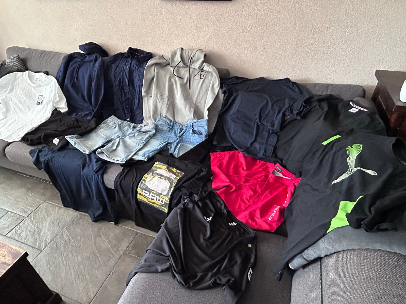 Kledingpakket Mannen L/XL - G-Star, Tommy Hilfiger, Chasin, Ophalen, Gedragen, Maat 52/54 (L)