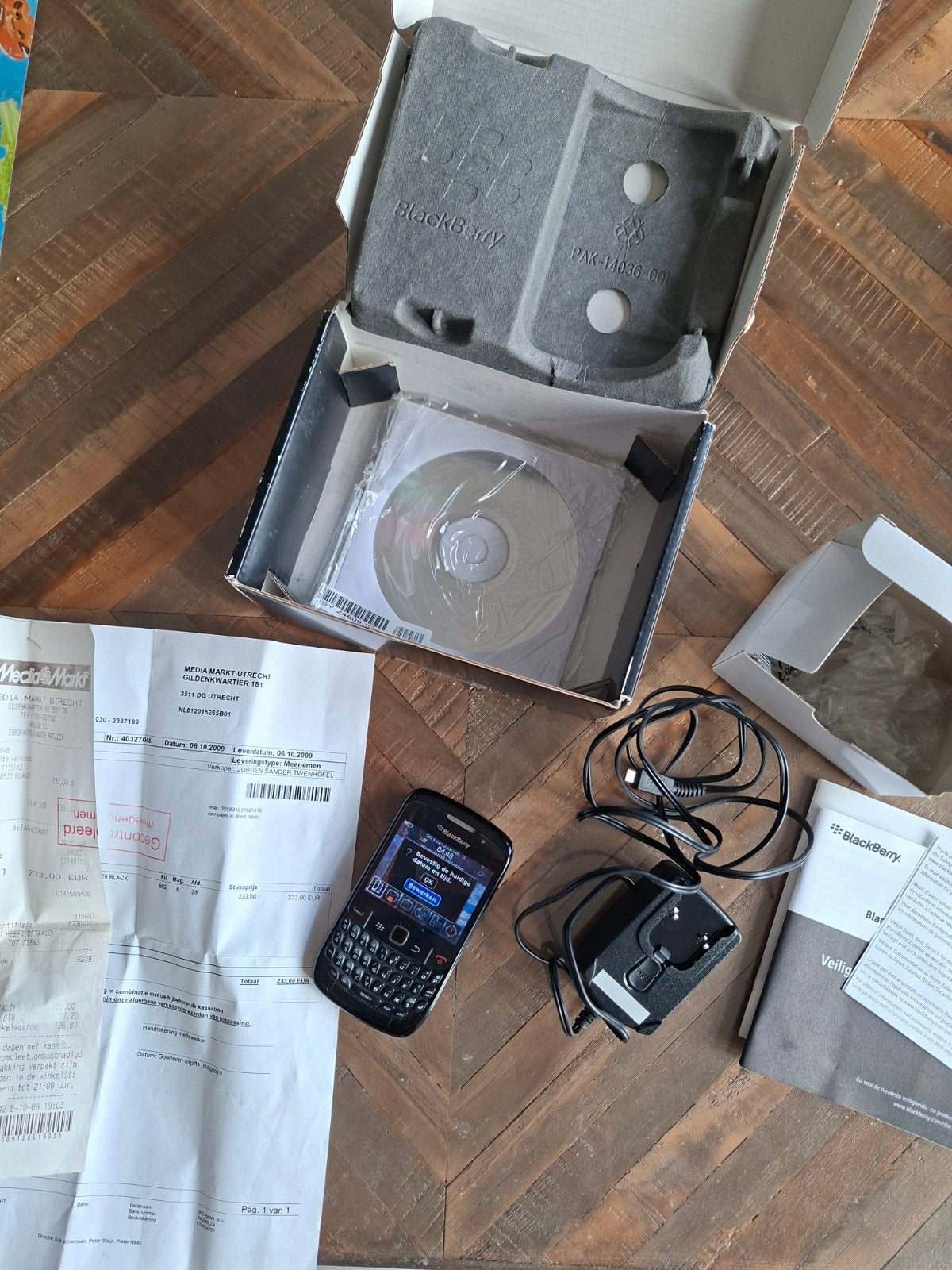 BlackBerry Curve 8520 met originele doos en accessoires, Gebruikt, Zwart, Touchscreen, Ophalen of Verzenden