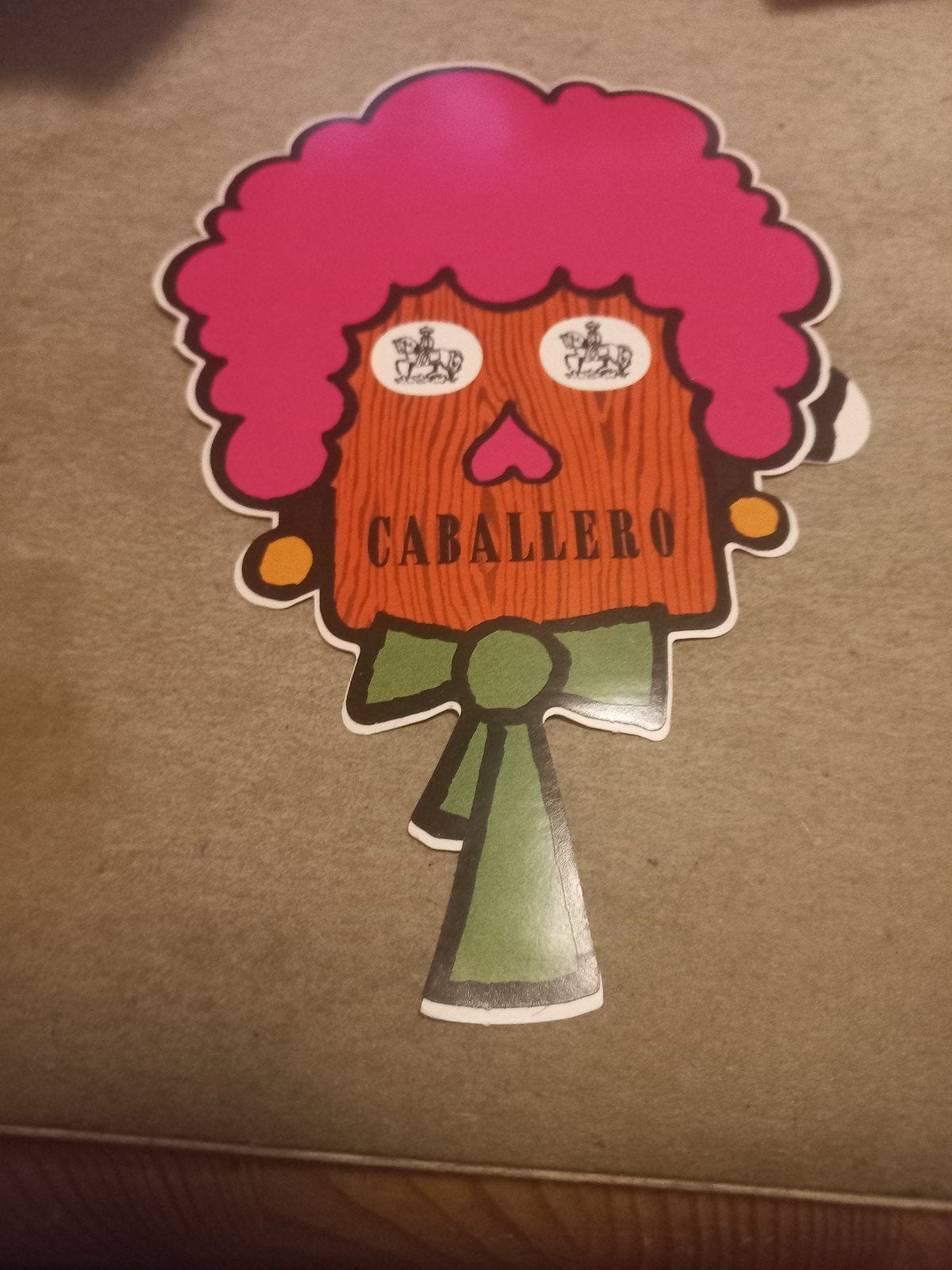 Vintage Caballero Sticker - Uniek Verzamelobject, Ophalen of Verzenden, Gebruikt, Merk