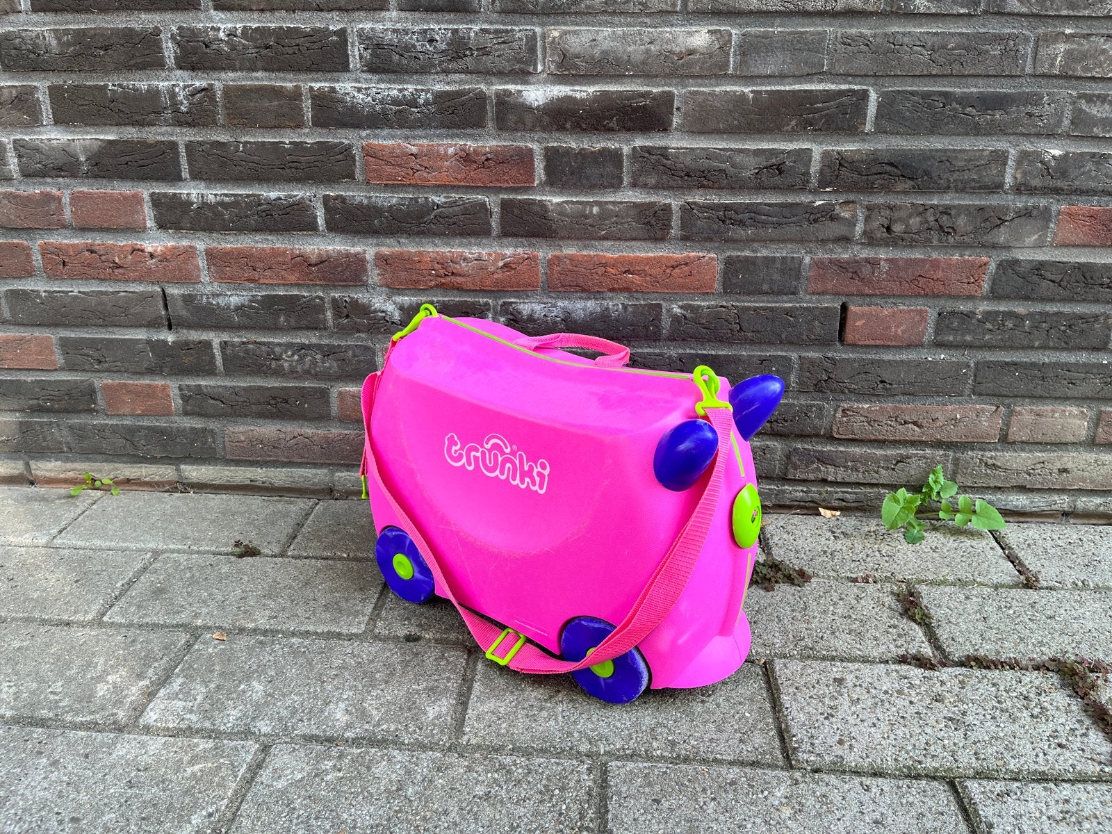 Trunki kinder reiskoffer - Roze (handbagage), Ophalen of Verzenden, Gebruikt