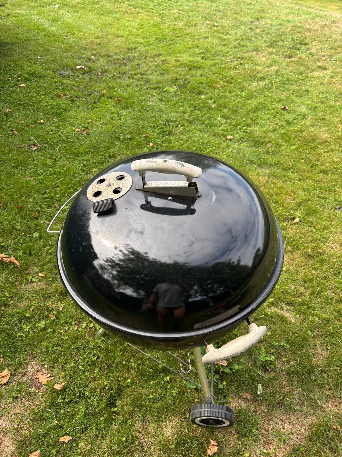 Gebruikte Weber Barbecue met hoes en firestarter, Tuin en Terras, Barbecue-accessoires, Ophalen, Gebruikt