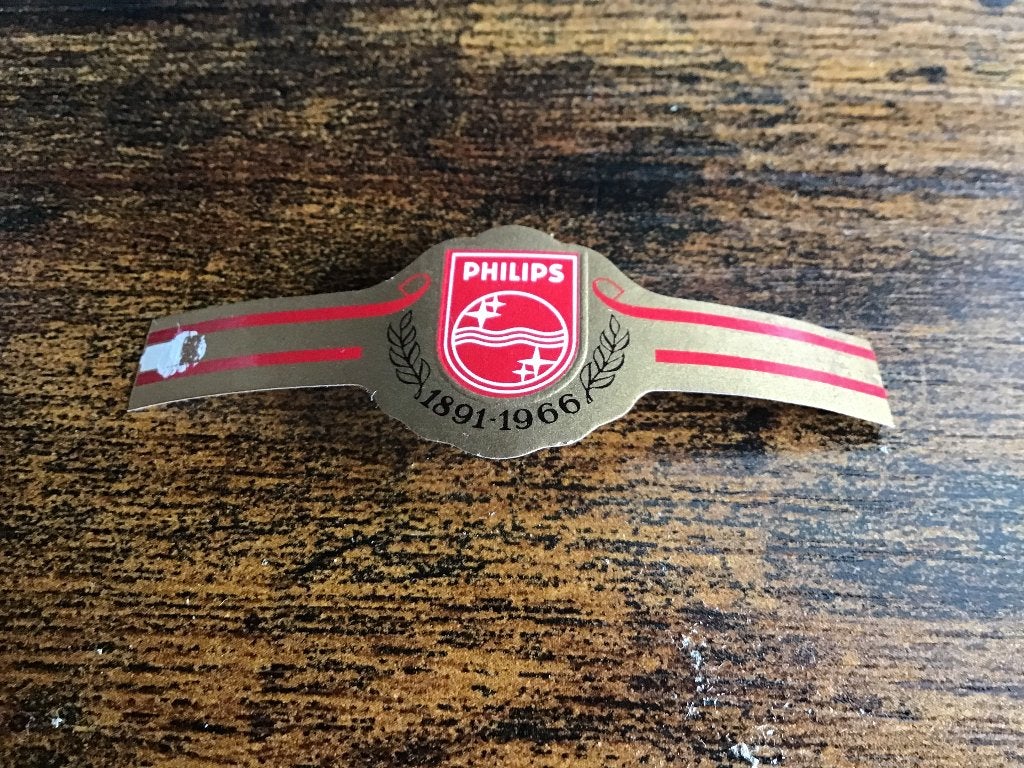 sigarenbandje  75 jaar Philips, Ophalen of Verzenden, Zo goed als nieuw, Sigarenbandjes