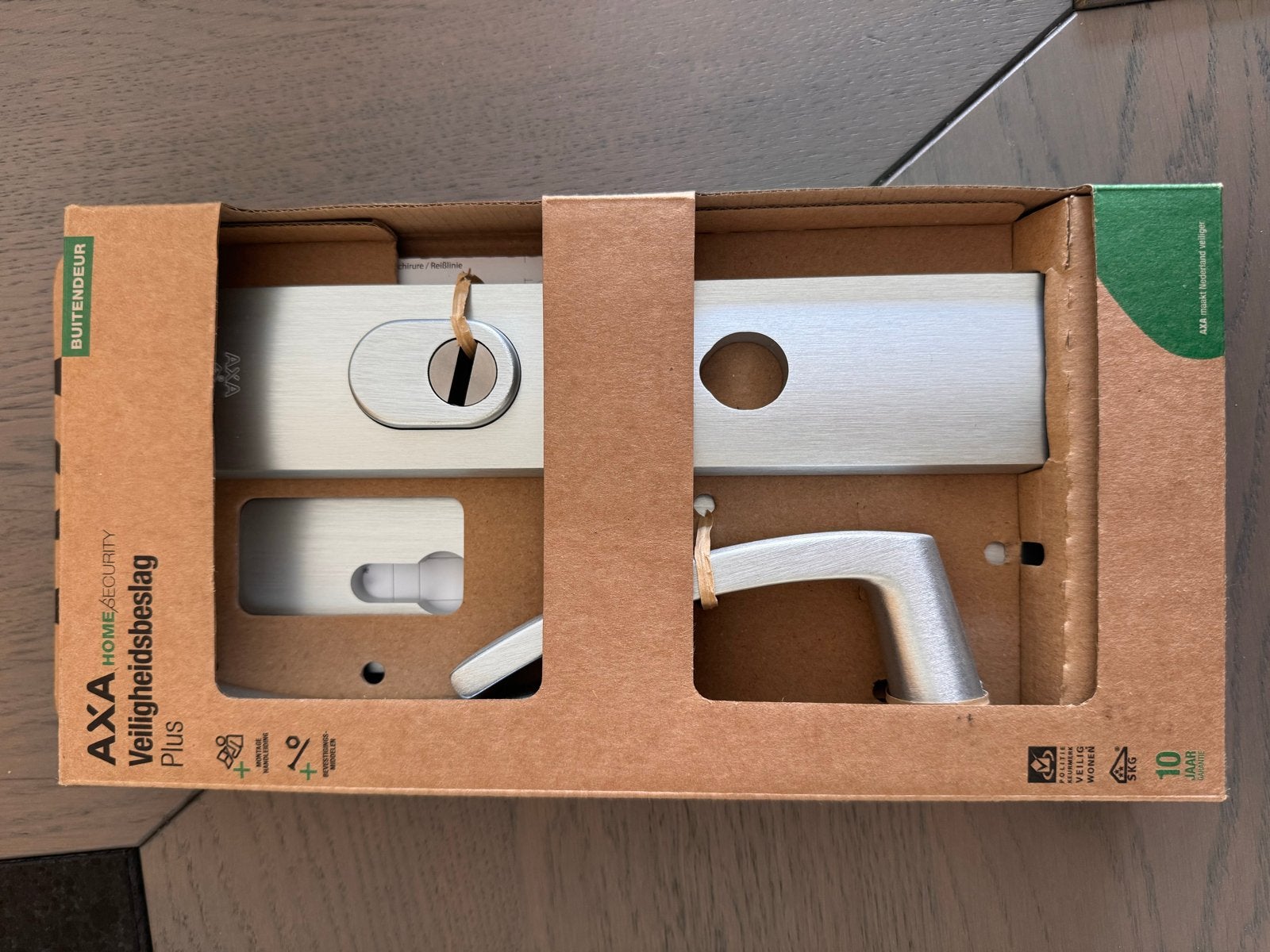 Nieuw AXA Veiligheidsbeslag Curve Plus Kruk Blok PC72, Verzenden, Nieuw, Overige materialen, Klink of Kruk