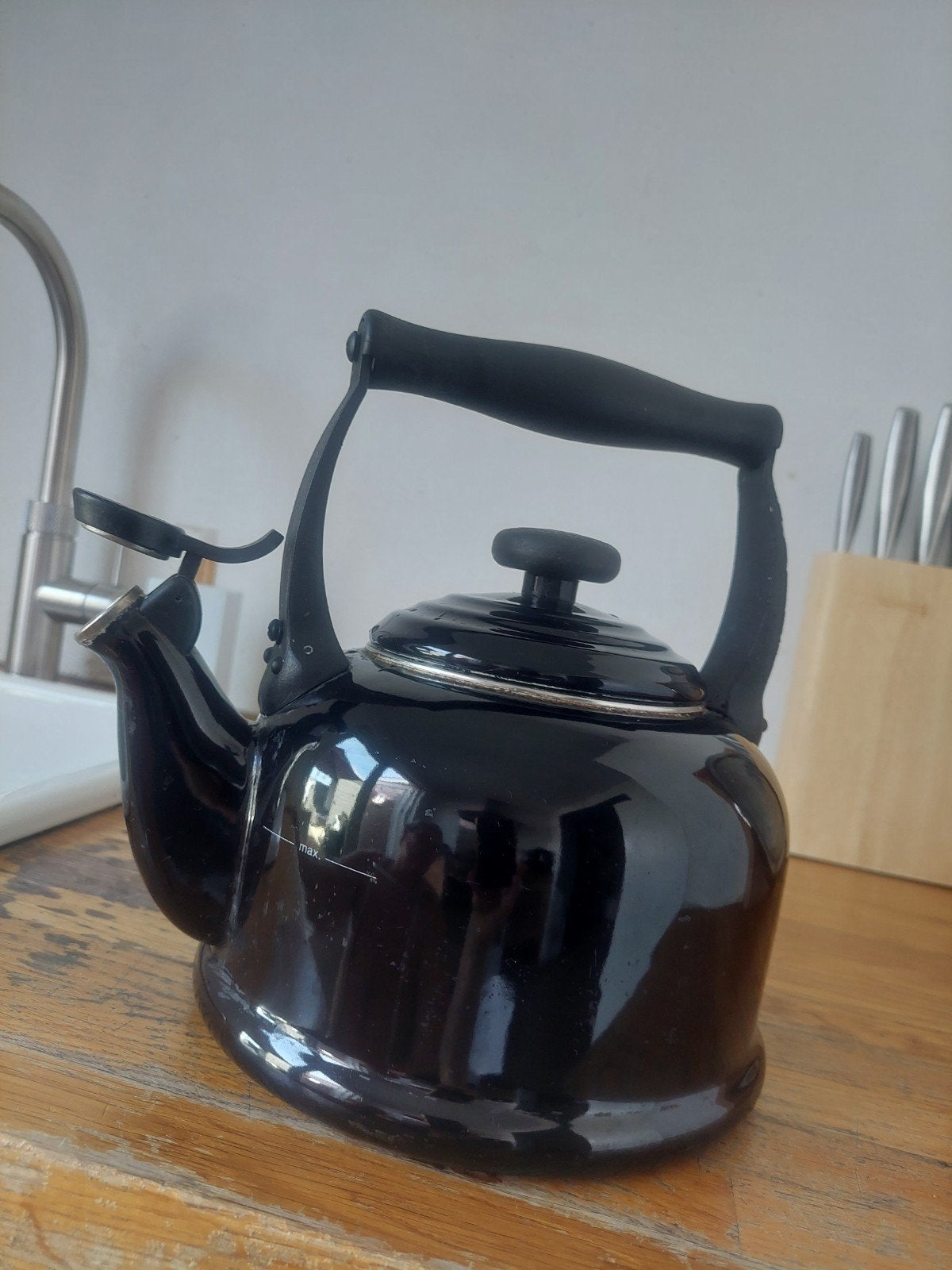 Le Crueset fluitketel, Witgoed en Apparatuur, Waterkokers, Ophalen, Gebruikt